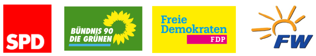 Logos der Parteien in der Koalition der XVI. Wahlperiode